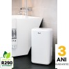Dezumidificator Woods M10G Capacitate 10 litri/zi, Uscare rufe, Setare umiditate, Afisaj umiditate, Timer,suprafata 20mp